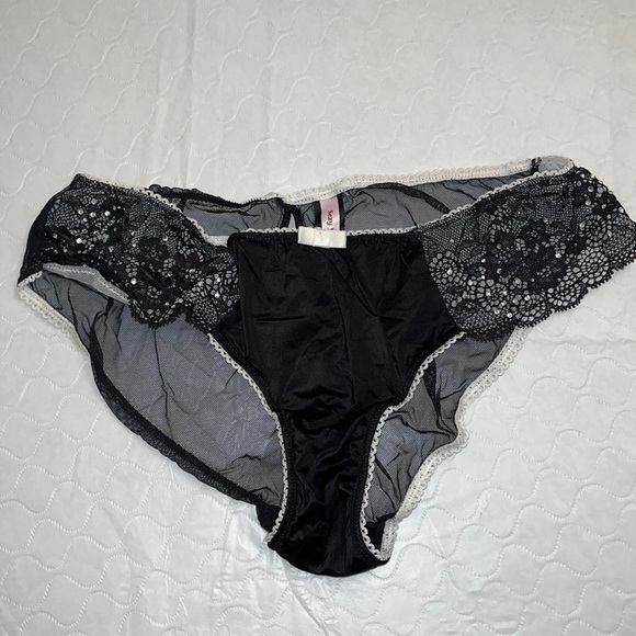 Victoria’s Secret Sexy Little Things satin mesh lace and rhinestone panty - Picture 4 of 9